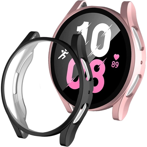 [2 Pack] Compatible Samsung Galaxy Watch 5 Case 44mm with Screen Protector, Ultra-Thin Soft TPU Plated Bumper