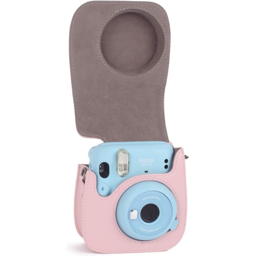 Instant Camera Protective Case Compatible with Instax Mini 11,PU Leather Bag with Pocket and Adjustable
