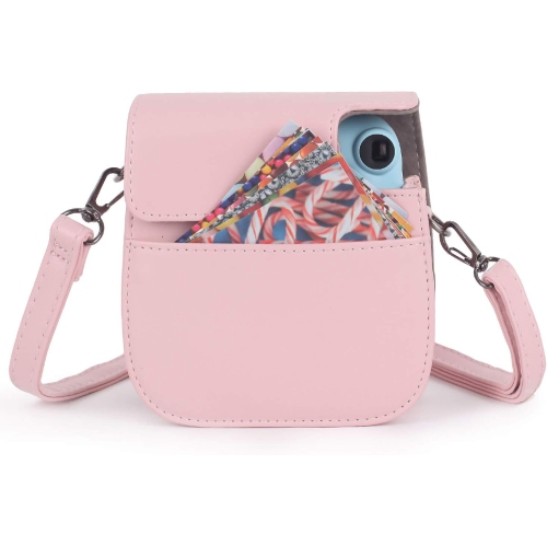 Instant Camera Protective Case Compatible with Instax Mini 11,PU Leather Bag with Pocket and Adjustable
