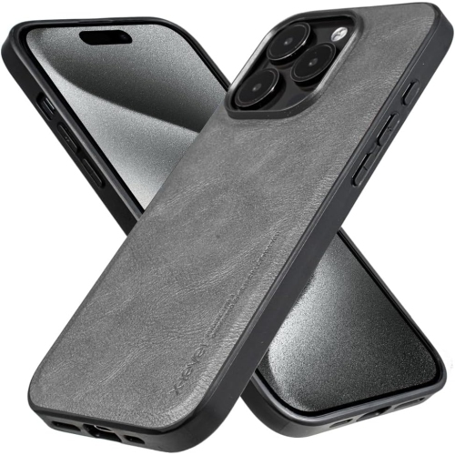 UNKNOWN  Compatible With Iphone 15 Pro Case, Premium Pu Leather Soft Tpu Bumper Shockproof Protective Phone Case Slim