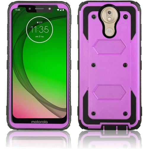 Étui de téléphone pour Moto G7 Play/MotoG7 Optimo XT1952DL/Tmobile Revvlry Cover – cellule de protection hybride antichoc