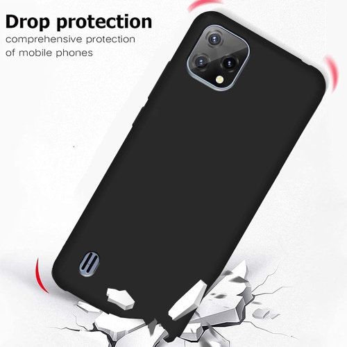 Case for Blackview A55 with 3 Tempered Glass Screen Protector, Flexible TPU Shockproof Protective Phone Case