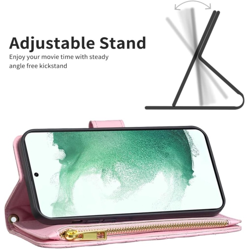 Phone Case for Samsung Galaxy S22 5G Wallet Cover with Tempered Glass Screen Protector and Leather Flip Credit