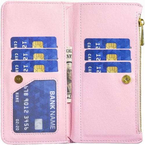Phone Case for Samsung Galaxy S22 5G Wallet Cover with Tempered Glass Screen Protector and Leather Flip Credit