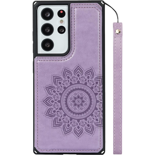 Pour étui pour Galaxy S21 Ultra 5G de Samsung, pour étui pour Galaxy S21ultra de Samsung, porte-carte de crédit et étui portefeuille à fente