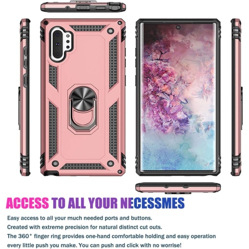 Galaxy Note 10 Plus Case/Samsung Note 10+ Plus Phone Case, [Military Grade] [Metal Ring][Magnetic Support]
