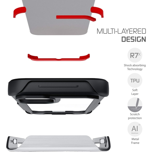 Atomic Slim Designed for iPhone 12 Mini Case with Protective Aluminum Bumper Made of Super Strong Lightweight