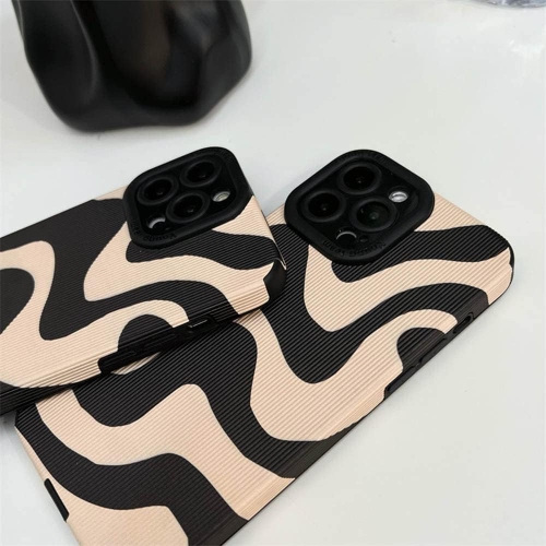 Compatible for iPhone 15 Pro MAX Case with Fashion Simple Cute Zebra Stripes Pattern Case for Women Girls Soft