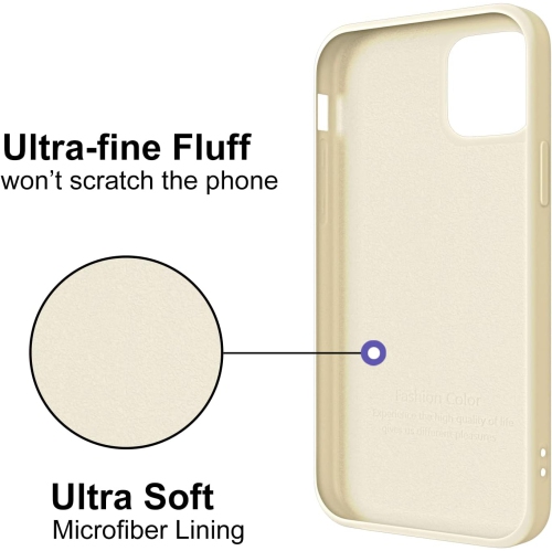 Étui Qiusuo conçu pour iPhone 13, étui pour téléphone à motif de vache brune ajusté et ajusté en silicone