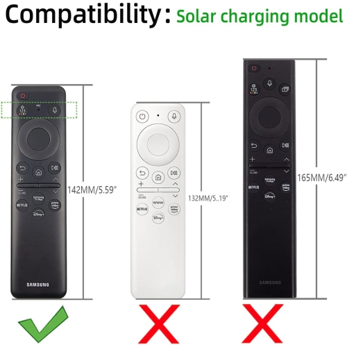 Silicone Remote Case for Samsung TV Remote 2023 Model BN59-01432a BN59-01432J Samsung Solar Cell Remote Control Cover