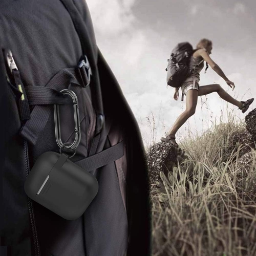 Upgrade AirPods Case Protective Cover Skin [Front LED Visible] Silicone Compatible with Apple AirPods 2 & 1