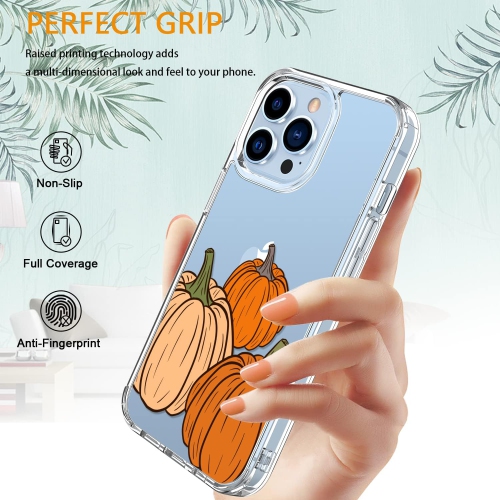 iPhone 13 Pro Max Case with Screen Protector,Clear Cover with Fashion Cute Designs for Women Girls,Slim Fit