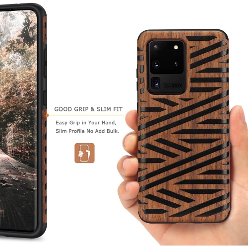 Compatible avec l'étui en bois Easy Grip pour Galaxy S20 de Samsung