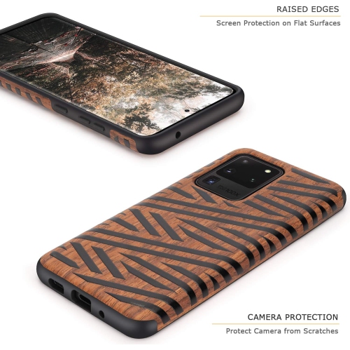 Compatible avec l'étui en bois Easy Grip pour Galaxy S20 de Samsung