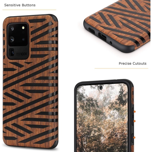 Compatible avec l'étui en bois Easy Grip pour Galaxy S20 de Samsung