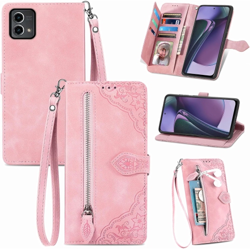 Image 1 de 5.. Compatible avec l'étui portefeuille Moto G Stylus 5G 2023 de Motorola avec dragonne et carte à rabat en cuir