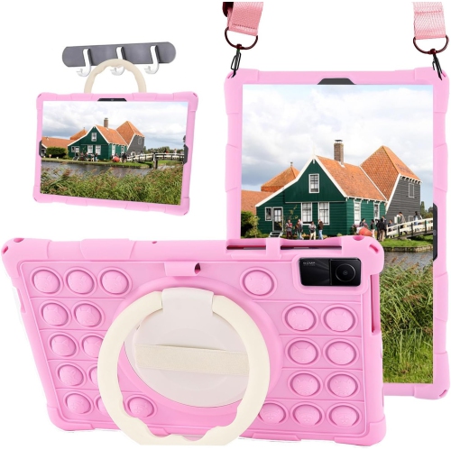 Silicone Case with 360 Rotating Kickstand Handle/Shoulder Strap Tablet Cute Cover Compatible with Nokia