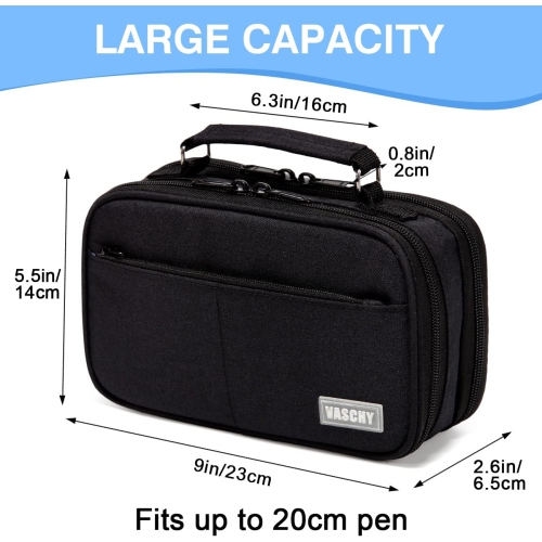 Pencil Case, Large Pencil Pouch with Compartments for Middle School,Work,Office Pen Holder Organizer School