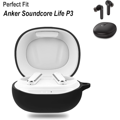 Silicone Carrying Case Compatible with Anker Soundcore Life P3, Portable Scratch Shock Resistant Cover