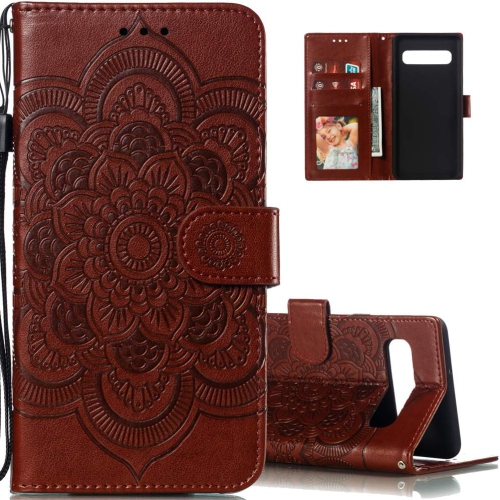 Image 1 de 4.. LEECOCO pour étui pour Galaxy S10e Mandala Embover Luxury pu cuir Flip pour ordinateur portatif Bookstyle Bookcover Carte support magnétique