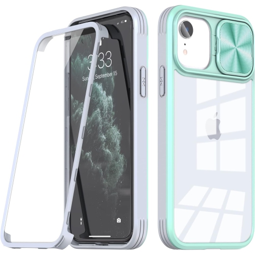 UNKNOWN  Phone Case for Iphone Xr 6.1 With Built In Screen Protector And Camera Cover 360 Full Body Protection Slim Clear Bumper