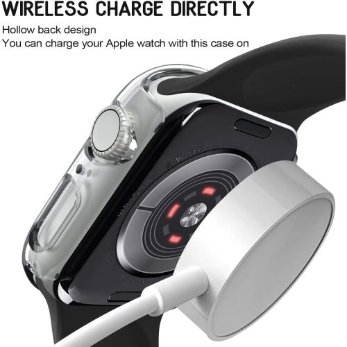 Ensemble de 4 protecteurs compatibles avec les étuis pour Apple Watch série 38&nbsp;mm 3 2 1 [PAS DE protecteur d'écran], protecteurs pour boîtier