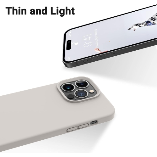 Designed for iPhone 14 Pro Case, Silicone Shockproof Slim Thin Phone Case for iPhone 14 Pro 6.1 inch