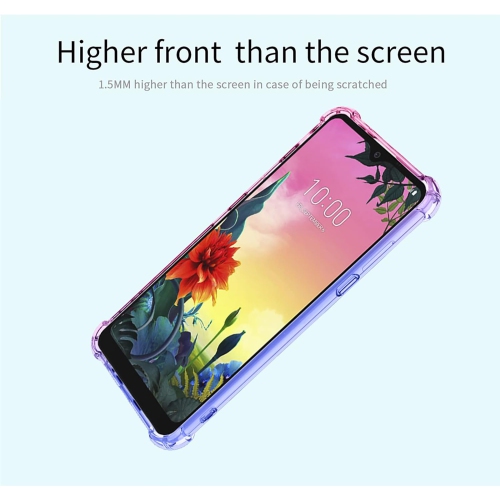 Pour LG K50 Étui pour LG Q60 Étui transparent cute coloré Design mince Étui souple en TPUR