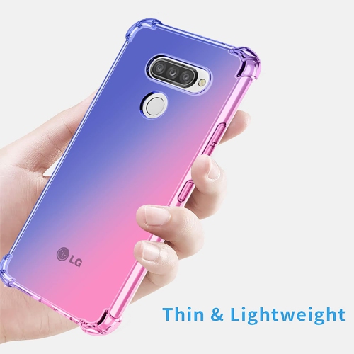 Pour LG K50 Étui pour LG Q60 Étui transparent cute coloré Design mince Étui souple en TPUR
