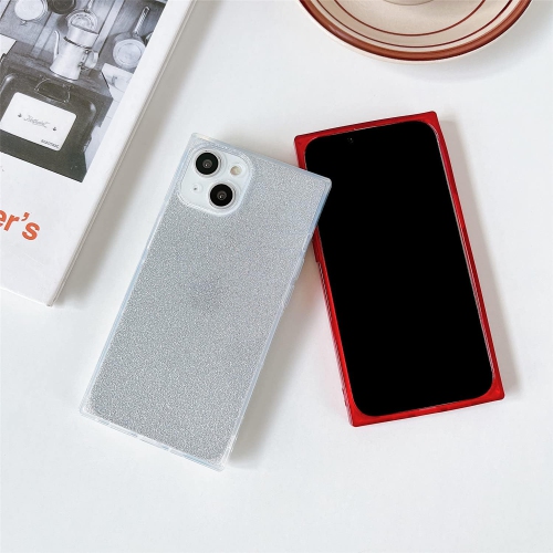 Square Case Compatible with iPhone 14 Plus - Slim, Glossy, Show Off The Original Beauty, Optional Glitter,