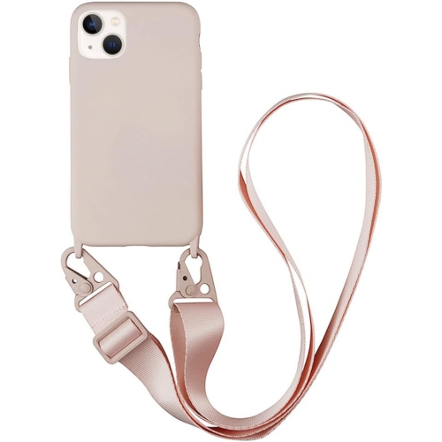 for iPhone 12 Pro Max,Crossbody Phone Case with Lanyard Cute Soft Silicone Case with Adjustable Shoulder Strap