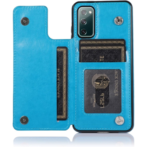 Étui de téléphone pour Galaxy S20 FE 5G/S20 Fan Edition de Samsung avec protecteur d'écran en verre trempé porte-carte