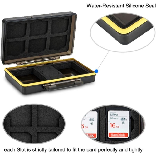 Étui de rangement pour batterie d'appareil photo convient à Canon LP-E6 LP-E8 LP-E12 LP-E17 NB-13&nbsp;L Nikon en-EL15 en-EL14 Fujifilm