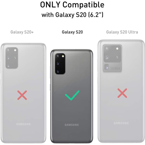 Pour étui avec pince de ceinture pour Galaxy S20, étui robuste résistant aux chutes, antichoc/chute/poussière