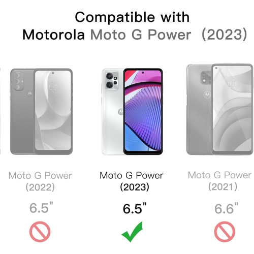 Étui pour Moto G Power 5G de Motorola, antichoc 2-en-1, protection rigide, coque rigide en polycarbonate, pare-chocs en TPUR souple