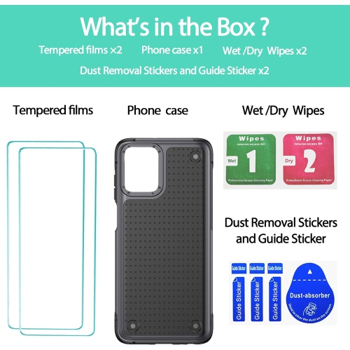 Étui pour Moto G Power 5G de Motorola, antichoc 2-en-1, protection rigide, coque rigide en polycarbonate, pare-chocs en TPUR souple