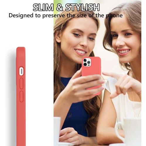 iPhone 13 Pro Max Case,Liquid Silicone Soft Gel Rubber Slim Cover with Microfiber Cloth Lining Cushion