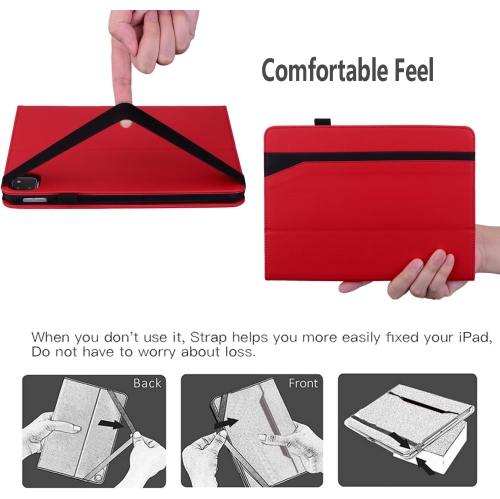 Business Case for iPad 10th Generation 10.9 Inch,Premium PU Leather Folio Stand Cover with Pen