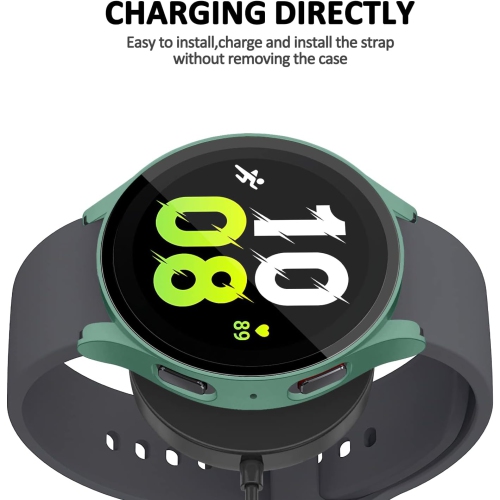 2 Pack Compatible for Samsung Galaxy Watch 5 40mm Case for Samsung Galaxy Watch 4 40mm Case, Hard PC Bumper Watch Case