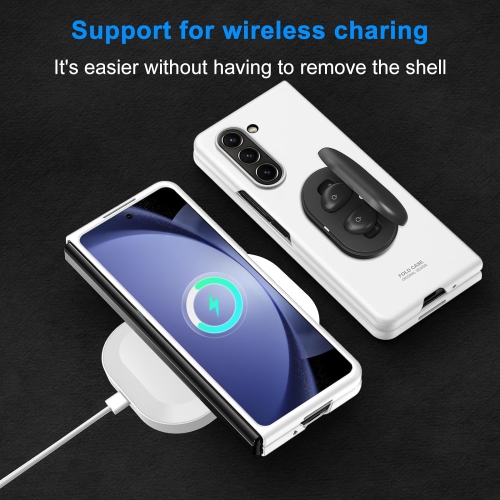 Case for Samsung Galaxy Z Fold 5 2023, Full-Body Shockproof Protective Case for Galaxy Z Fold 5 5G | White