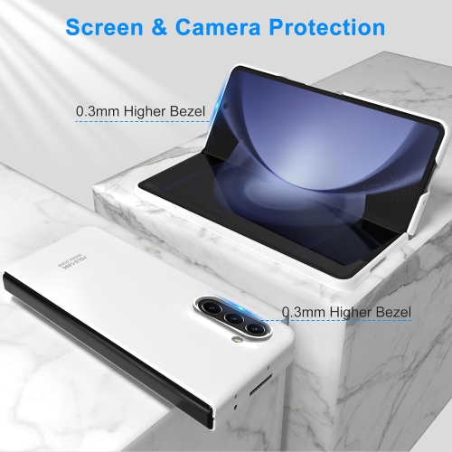 Case for Samsung Galaxy Z Fold 5 2023, Full-Body Shockproof Protective Case for Galaxy Z Fold 5 5G | White