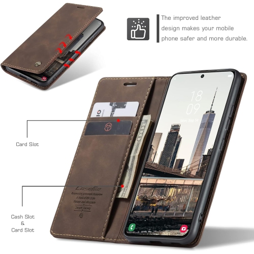 Wallet Case for Samsung Galaxy S22 5G, Premium PU Leather Case Vintage Matte Wallet Flip Cover [Card Slots]