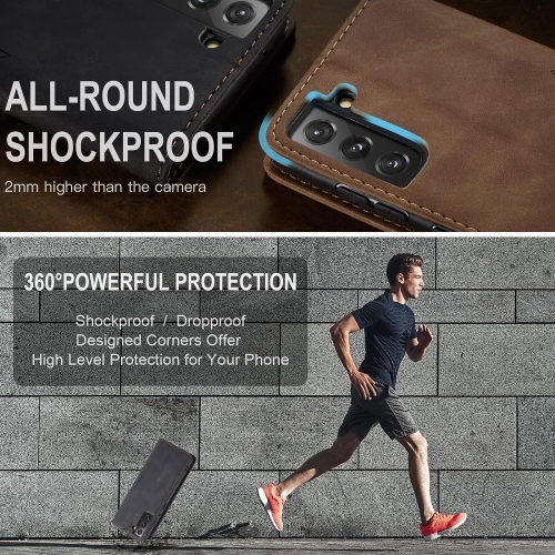 Wallet Case for Samsung Galaxy S22 5G, Premium PU Leather Case Vintage Matte Wallet Flip Cover [Card Slots]