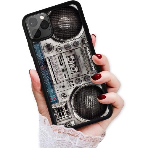 UNKNOWN  for Iphone 11 Pro Max, Art Design Soft Back Case Phone Cover, Hot12236 Old Boom Box