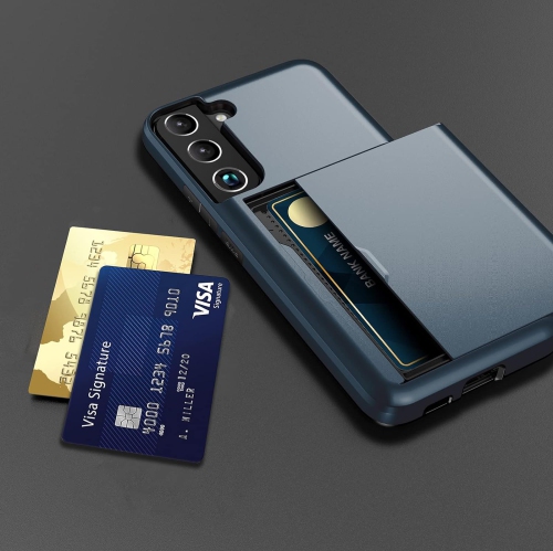 Phone Case for Samsung Galaxy S21 Glaxay S 21 5G 6.2 inch with Tempered Glass Screen Protector and Credit Card