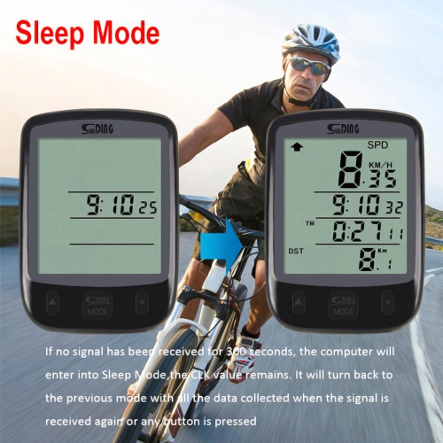 axGear Bike Speedometer Bicycle Speed Meter Digital Odometer Waterproof LCD Black Light