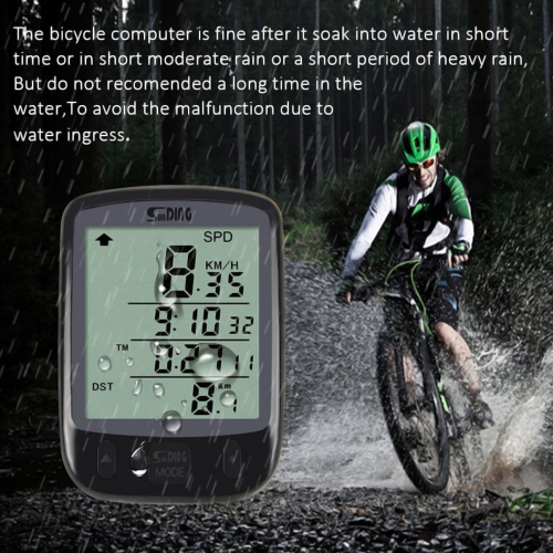 axGear Bike Speedometer Bicycle Speed Meter Digital Odometer Waterproof LCD Black Light