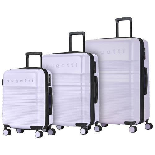 Ensemble de 3 valises rigides extensibles Luxor de Bugatti - Lilas - Exclusivité de Best Buy