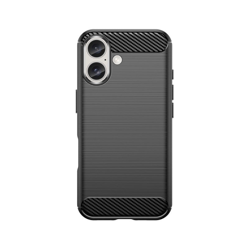 PANDACO Black Brushed Metal Case for iPhone 16 Plus