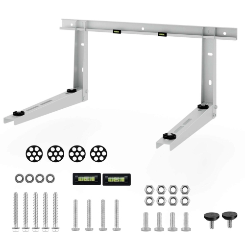 Costway 22" Heavy-Duty Mini Split Wall Mounting Bracket with Adjustable Crossbar & Levlers